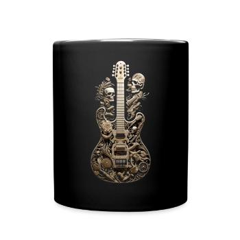 Gitarre Konzert Bands Musik - Tasse einfarbig - Schwarz - Vorne