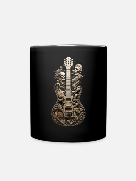 Gitarre Konzert Bands Musik - Tasse einfarbig - Schwarz