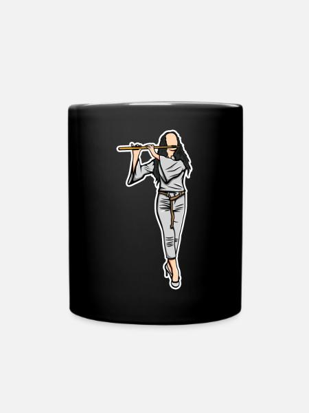 Croquis flûtiste - Mug uni - noir