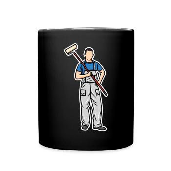 Little painter - Full Colour Mug - black - Front