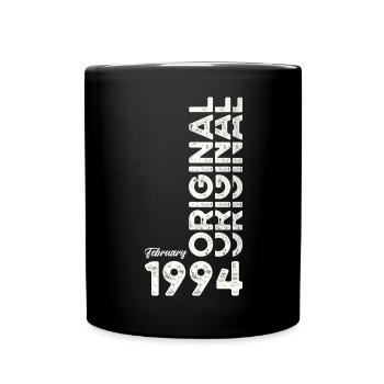 30. Geburtstag Original Februar Jahrgang 1994 - Tasse einfarbig - Schwarz - Vorne