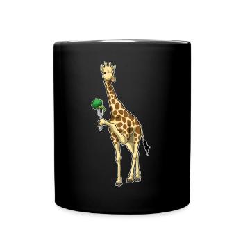 Giraffe Broccoli - Full Colour Mug - black - Front