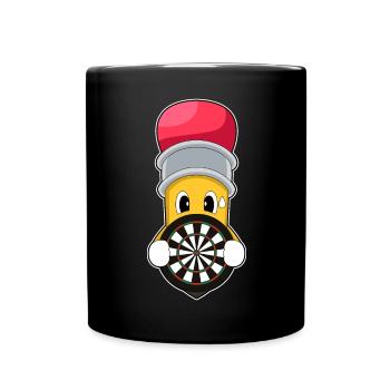 Jeu de fléchettes Pencil Dart - Mug uni - noir - Devant