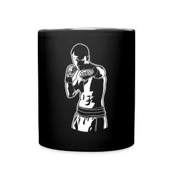 Croquis de boxeur - Mug uni - noir - Devant