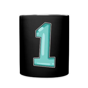 1 - Mug uni - noir - Devant