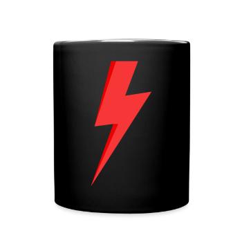Red Lightning - Full Colour Mug - black - Front