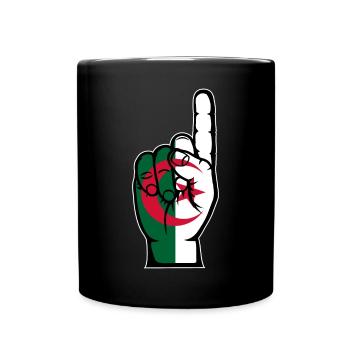 Algeria flag number 1 - Full Colour Mug - black - Front