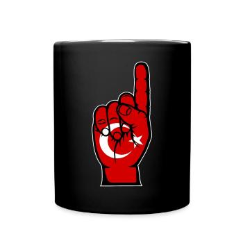 Drapeau de la Turquie numéro 1 - Mug uni - noir - Devant