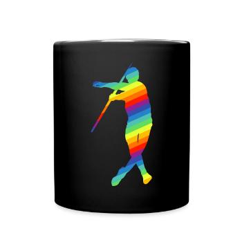 Javelin throw Javelin throw Athletics - Full Colour Mug - black - Front