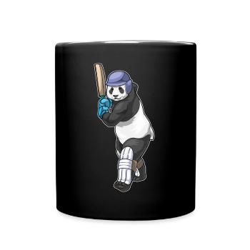 Panda Cricket Battes de cricket - Mug uni - noir - Devant