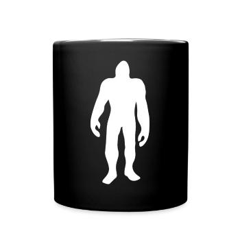 Bigfoot Silhouette Minimaliste Conte de fées - Mug uni - noir - Devant
