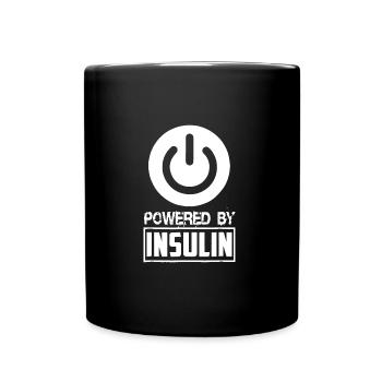 Funny diabetic saying - Diabetic insulin - Full Colour Mug - black - Front