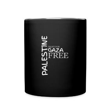 Palästina Gaza Streifen Israel Jerusalem Geschenk - Tasse einfarbig - Schwarz - Vorne