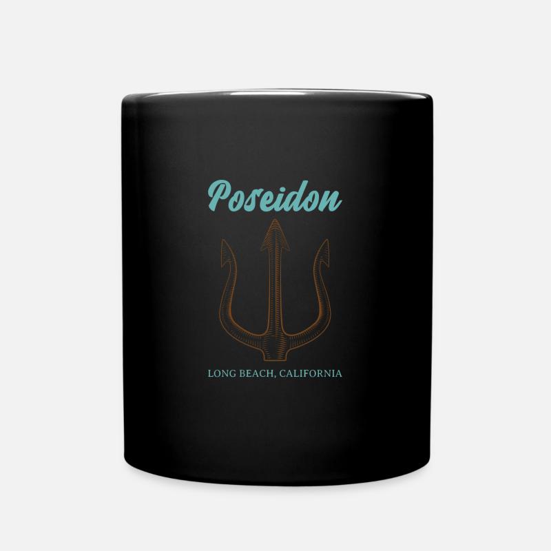 Trident de Poséidon - Mug uni - noir