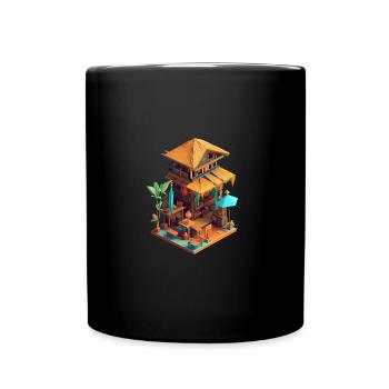 Tiki Bar - Mug uni - noir - Devant