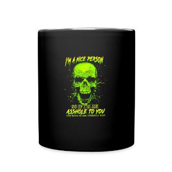I'm a nice person - Full Colour Mug - black - Front