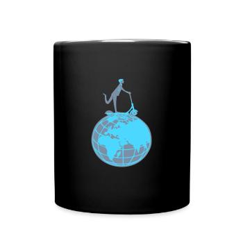 scooter kick scooter trip - Full Colour Mug - black - Front
