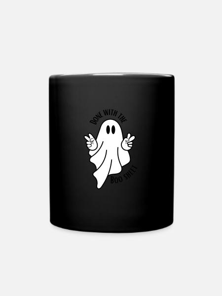 Boo Sheet - Tasse einfarbig - Schwarz