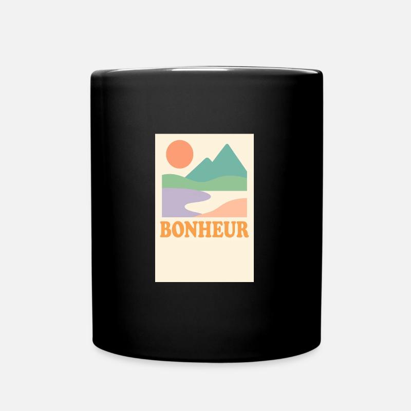 Horizon du bonheur - Mug uni - noir
