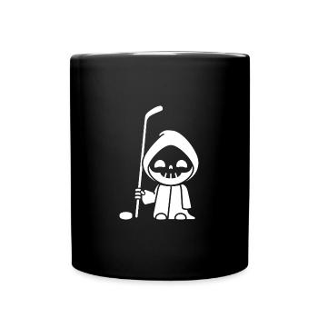 hockey Reaper Halloween Hockey sur glace palet sportive - Mug uni - noir - Devant