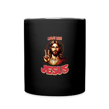 Love Like Jesus Movie Poster Style - Full Colour Mug - black - Front