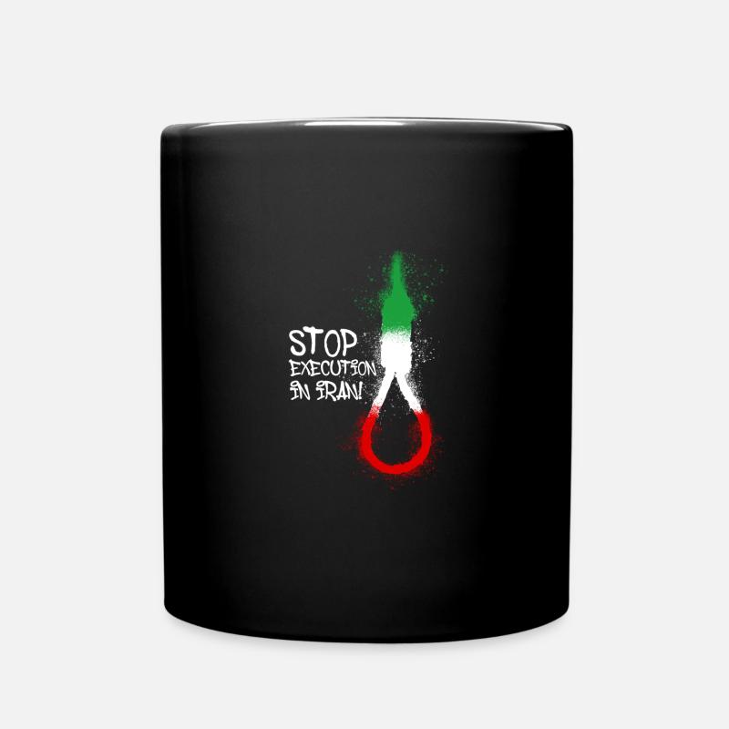 arrêter l’exécution en Iran,Iran, exécution, Iran libre - Mug uni - noir