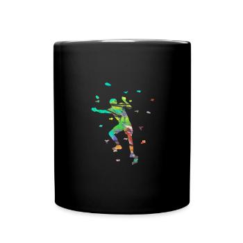 Bouldering, Sports, Climbing, Sports, Graffiti - Full Colour Mug - black - Front