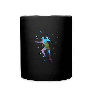 Bouldering, Sports, Climbing, Sports, Graffiti - Full Colour Mug - black - Front