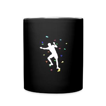 Bloc,Sports,Escalade, Athlètes,Graffiti - Mug uni - noir - Devant