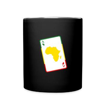 afrika love afrikanisch ASS afro party safari - Tasse einfarbig - Schwarz - Vorne