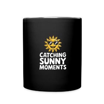 Sunny Summer Moments Vibes Summer Sun - Full Colour Mug - black - Front