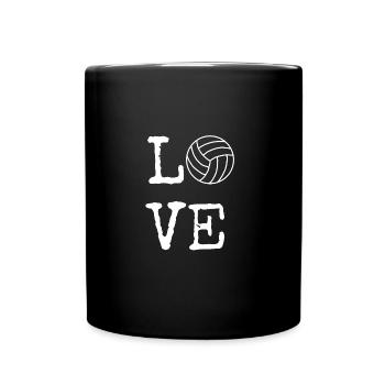Volleyball Love Love Gift Sport - Full Colour Mug - black - Front