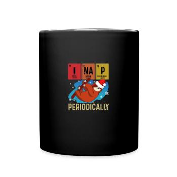 I Nap periodically funny science sloths lovers - Tasse einfarbig - Schwarz - Vorne