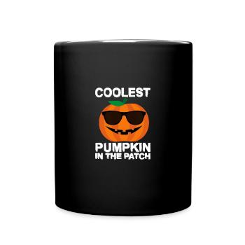 Coolest Pumpkin in the Patch - Tasse einfarbig - Schwarz - Vorne