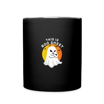 C’est Boo Boo Sheet Rétro Drôle fantôme Halloween - Mug uni - noir - Devant