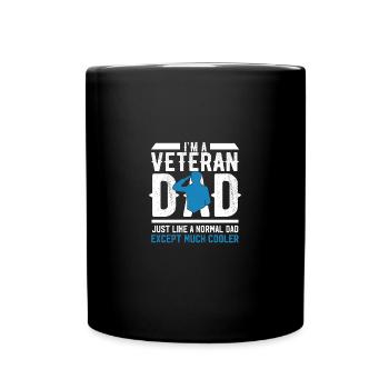 Fête des pères Grand-père Grand-père Vétéran Papa Papa Cadeau - Mug uni - noir - Devant
