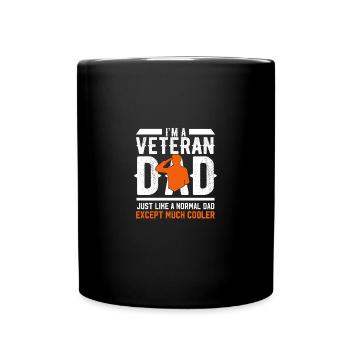 Fête des pères Grand-père Grand-père Vétéran Papa Papa Cadeau - Mug uni - noir - Devant