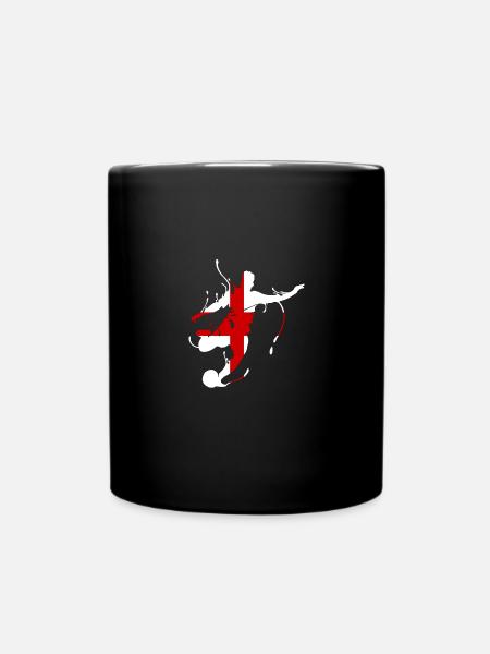 England - Fussball - Weltmeisterschaft - Tasse einfarbig - Schwarz