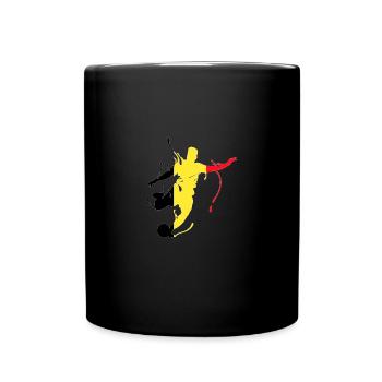 Belgium World Cup Football - Full Colour Mug - black - Front
