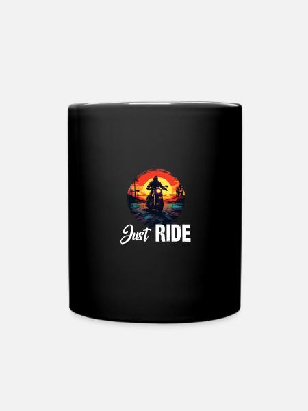 Just Ride - Full Colour Mug - black