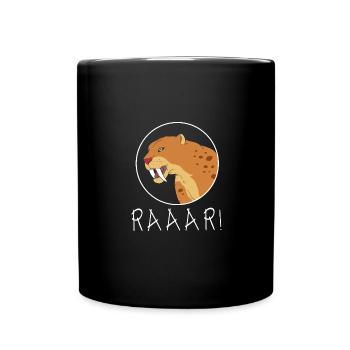 Tigre à dents de sabre - Mug uni - noir - Devant