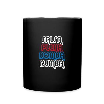 Salsa Tänzer Tänzerin - Tasse einfarbig - Schwarz - Vorne
