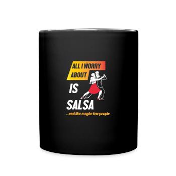 Salsa Tänzer Tänzerin - Tasse einfarbig - Schwarz - Vorne
