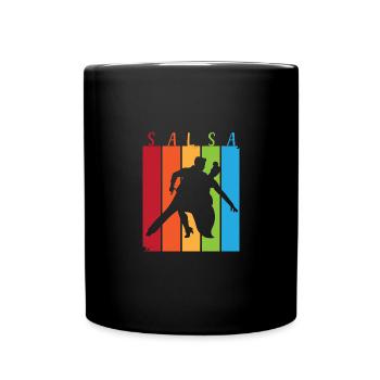 Salsa Tänzer Tänzerin - Tasse einfarbig - Schwarz - Vorne