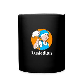 School caretaker - Full Colour Mug - black - Front