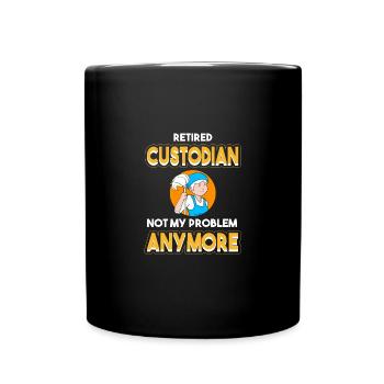 Gardien d’école - Mug uni - noir - Devant