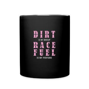 Dirt Track Racing - Tasse einfarbig - Schwarz - Vorne
