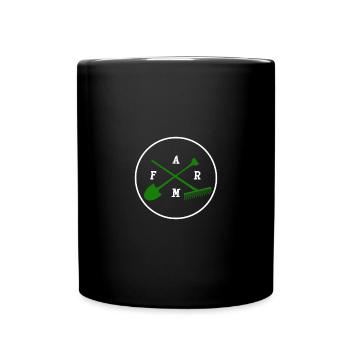 Ferme avec des outils - ferme avec des outils - Mug uni - noir - Devant
