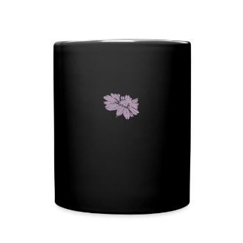 Fleur d’abeille Abeille Marguerites à la camomille - Mug uni - noir - Devant