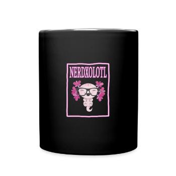 Nerdxolotl - Tasse einfarbig - Schwarz - Vorne